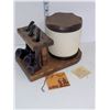 Image 1 : American Native Netop Tobacco Stand w/ 3 Baron? Pipes