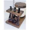 Image 5 : American Native Netop Tobacco Stand w/ 3 Baron? Pipes