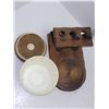 Image 7 : American Native Netop Tobacco Stand w/ 3 Baron? Pipes