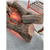 Image 3 : Vintage Electric Log Fireplace - Working