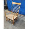 Image 1 : Vintage Hans Wagner Sisal Rocking Chair