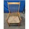 Image 2 : Vintage Hans Wagner Sisal Rocking Chair