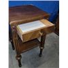 Image 4 : Wood Entrance Table with Drawer