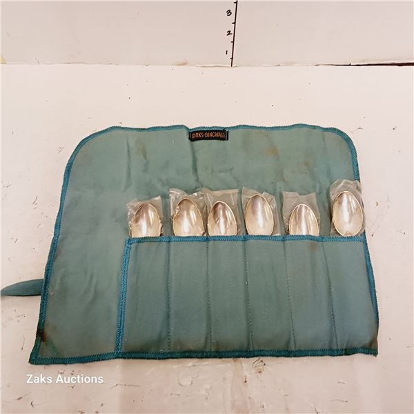 Set of 6 Birks Dingwall Silver Spoons each spoon weights 21 grams