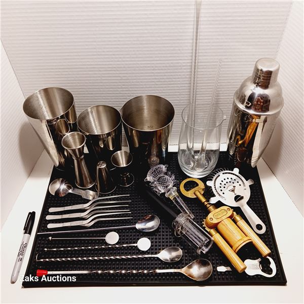 Bartender Soul, 25-Piece Cocktail Shaker Set - Stainless Steel