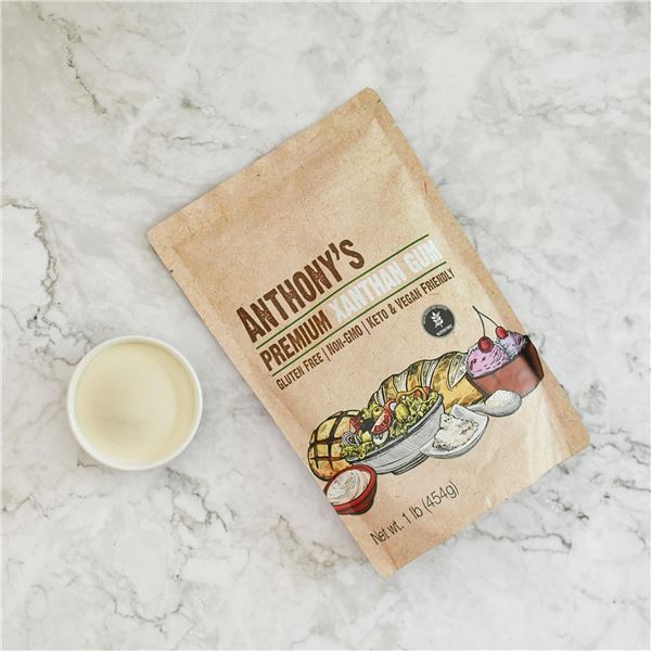 NEW 2 X 1LB ANTHONYS PREMIUM XANTHAN GUM