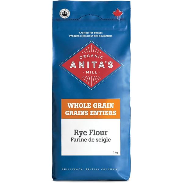 NEW 1KG NATURES PATH ANITAS WHOLE GRAIN RYE FLOUR