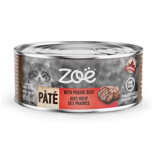 NEW 5 X 85G ZOE PATE BEEF CAT FOOD