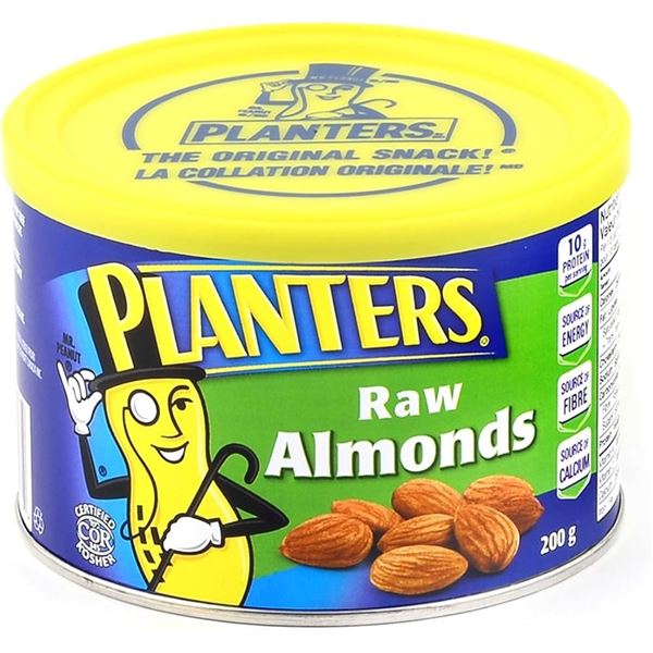 NEW 2 X 200G PLANTERS SALTED ALMONDS