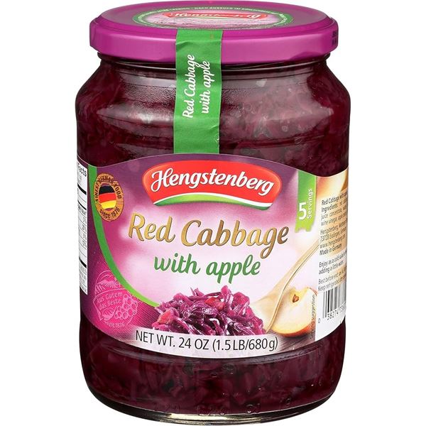NEW 2 X 720ML HENGSTENBERG RED CABBAGE WITH APPLE