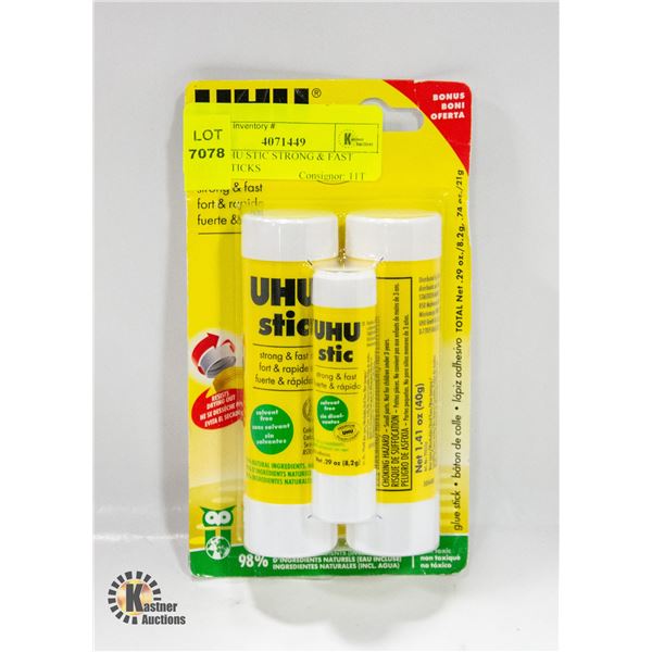 NEW UHU STIC STRONG & FAST GLUE STICKS