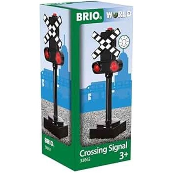 NEW BRIO WORLD CROSSING SIGNAL #33862