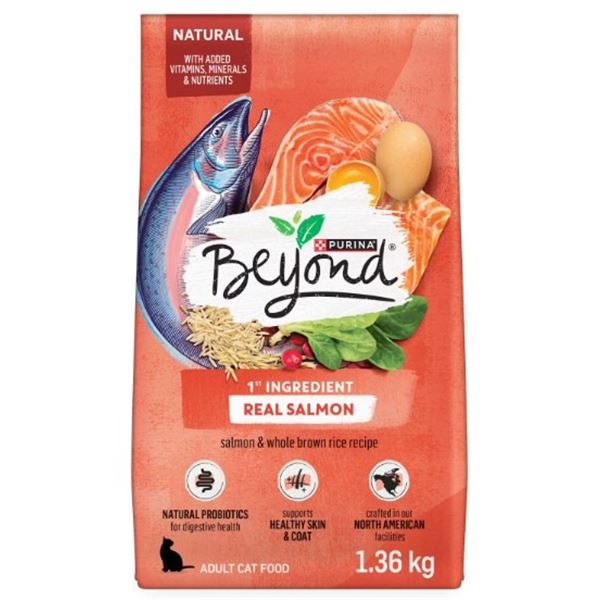 NEW PURINA BEYOND SIMPLY SALMON AND WHOLE BROWN