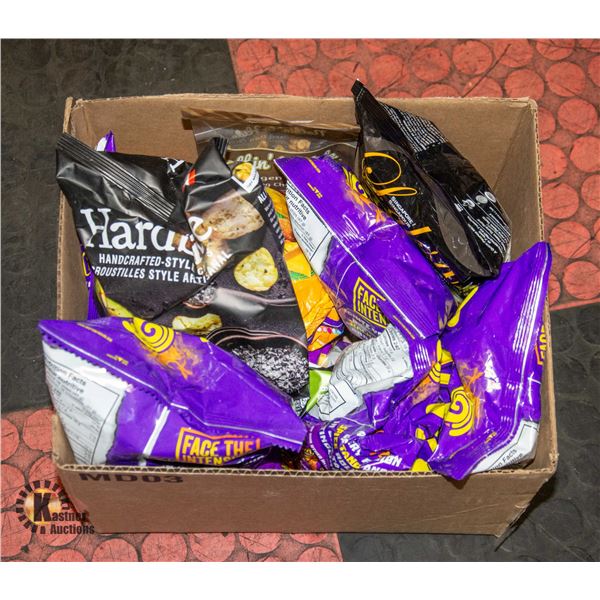 NEW BOX OF 9 ASSORTED CHIPS