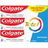 Image 1 : NEW 3 PACK COLGATE TOTAL WHITENING GEL 120ML TUBES