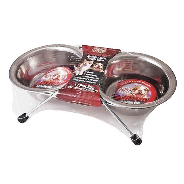 NEW RUFF N TUFF STAINLESS STEEL DOUBLE DINER