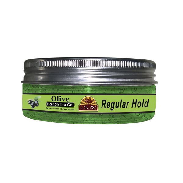 NEW OKAY OLIVE HAIR STYLING GEL REGULAR HOLD