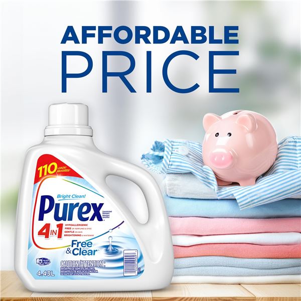 NEW 4.43L PUREX 4IN1 FREE & CLEAR
