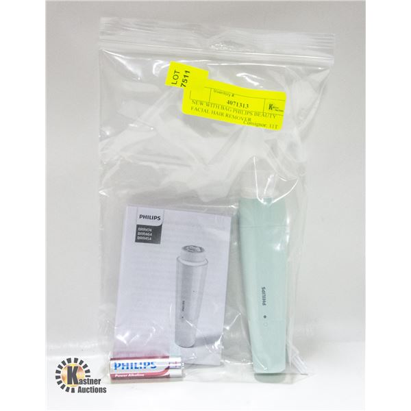 NEW WITH BAG PHILIPS BEAUTY FACIAL HAIR REMOVER