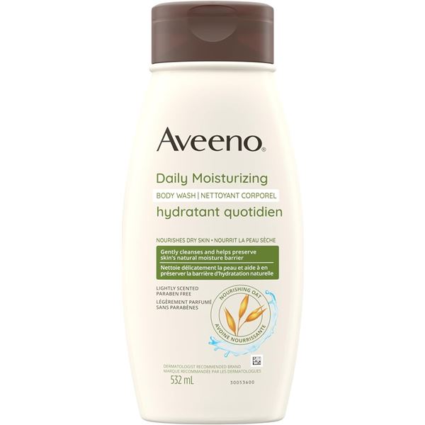NEW AVEENO DAILY MOISTURIZING BODY WASH 532ML