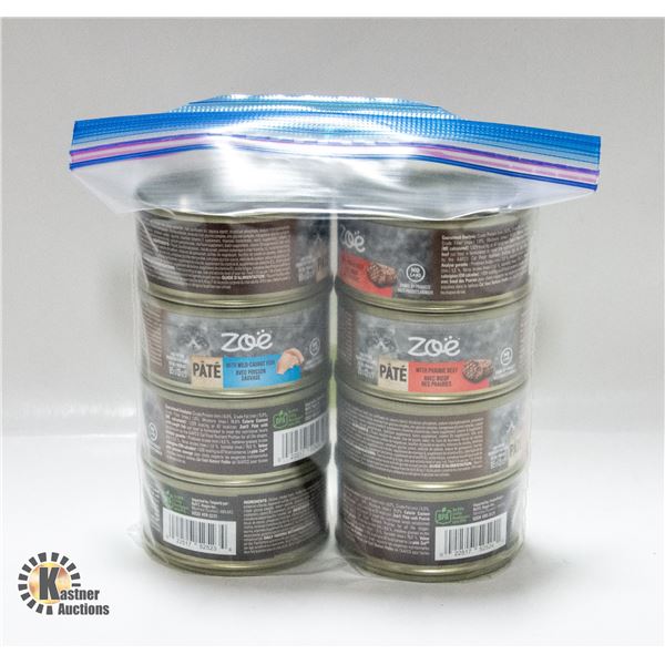 NEW 8 X 85G ZOE PATE MIXED CAT FOOD