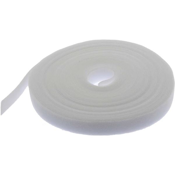 NEW 50' HOOK LOOP STRAP TAPE WHITE 2 PACK