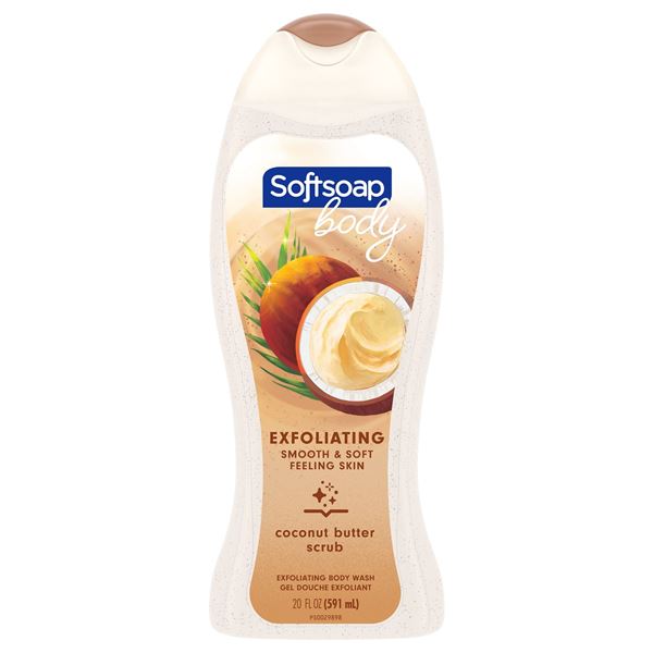 NEW 2 X 591ML SOFTSOAP BODY EXFOLIATING SCRUB