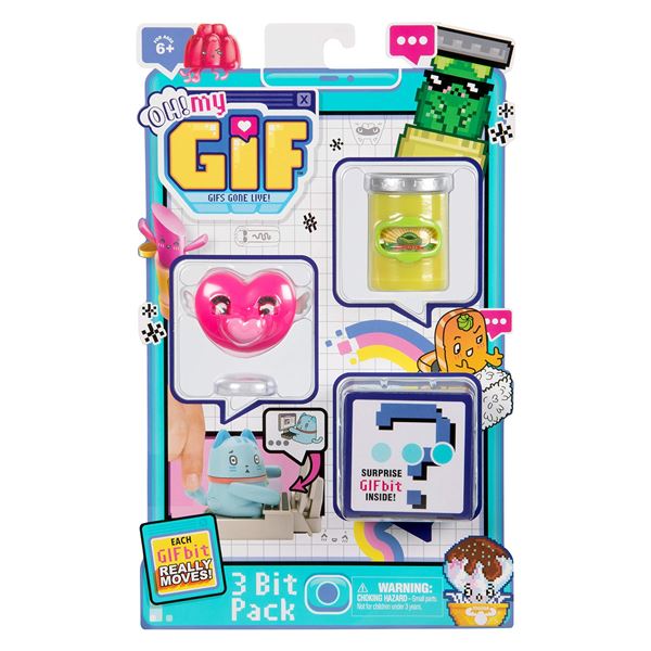 NEW OH! MY GIF 3 BIT PACK HEART AND PICKLES