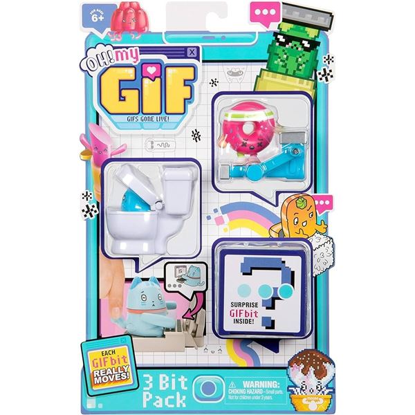 NEW OH! MY GIF 3 BIT PACK - TOILET AND DONUT