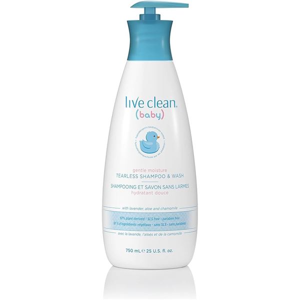 NEW LIVE CLEAN BABY GENTLE MOISTURE TEARLESS