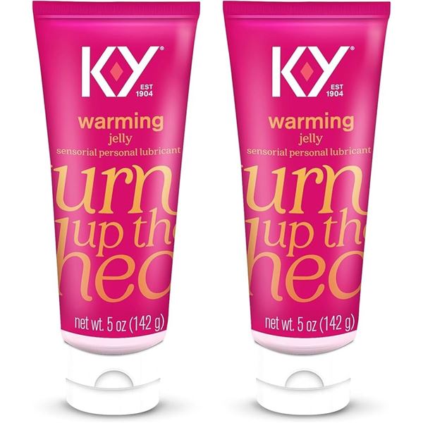 NEW 2 X 142G KY WARMING JELLY LUBRICANT