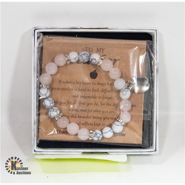 NEW TO MY TEACHER GIFT NECKLACE