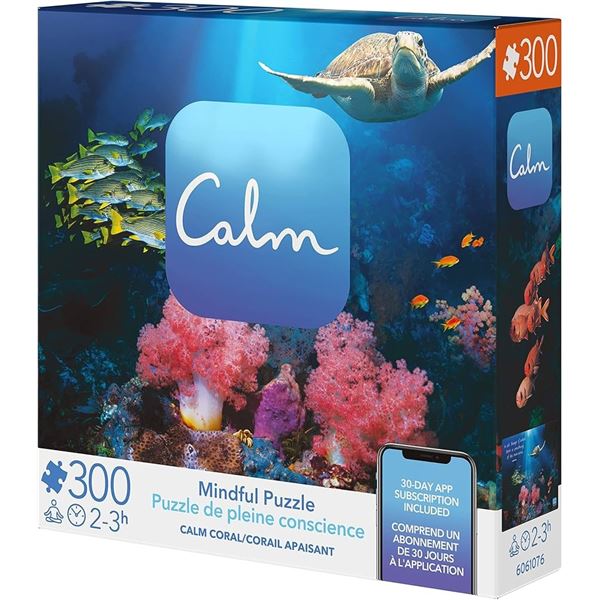 NEW CALM MINDFUL PUZZLE CALM CORAL 300 PC PUZZLE