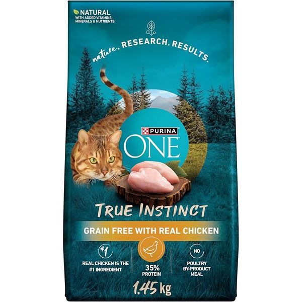 NEW PURINA ONE TRUE INSTINCT GRAIN FREE WITH REAL