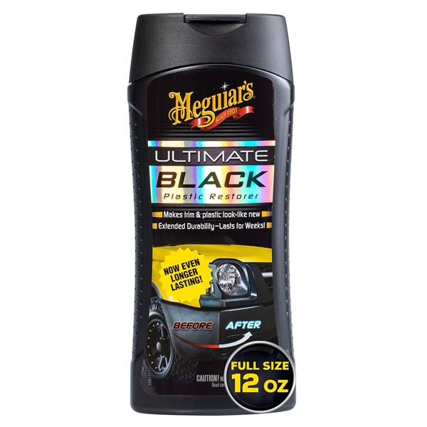 NEW 355ML MEGUIARS ULTIMATE BLACK PLASTIC RESTORER
