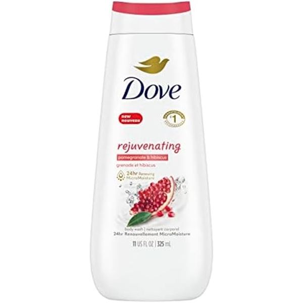 NEW 325ML DOVE REJUVENATING POMEGRANATE BODY WASH