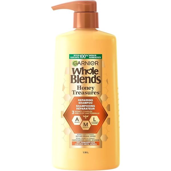 NEW 1.18L GARNIER WHOLE BLENDS HONEY SHAMPOO