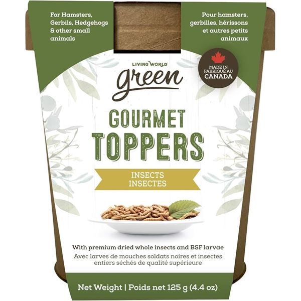 NEW LIVING WORLD GREEN GOURMET TOPPERS INSECTS