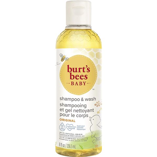 NEW BURT'S BEES BABY SHAMPOO AND WASH 236.5ML