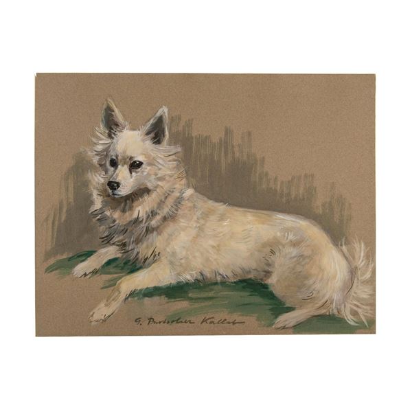 G. Purtscher-Kallab, Original Watercolor on Paper, Signed