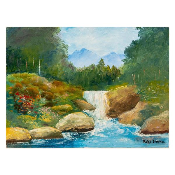 Reva Jackman, Original Impressionist Oil on Board, Signed