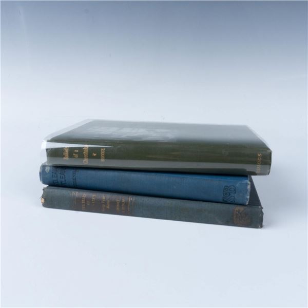 3pc Antique Hardcover Books, Non Fiction