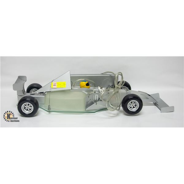 CUSTOM FORMULA 1 RACE CAR GLASS LIGHT FIXTURE