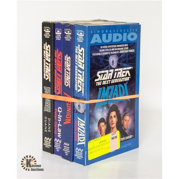 VINTAGE STAR TREK BOOKS ON CASSETTE LOT OF 4