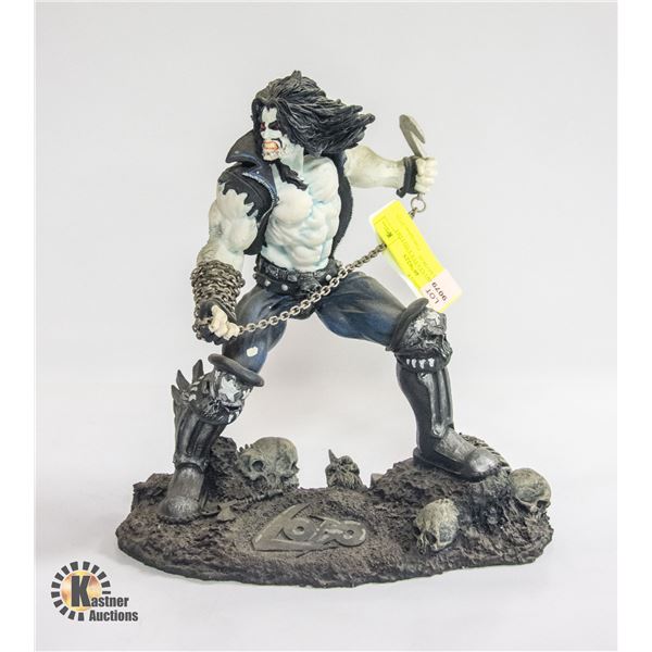 RESIN LOBO STATUE LTD EDIT REPAIRED NO BOX
