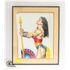 Image 1 : WONDER-WOMAN FRAMED ART