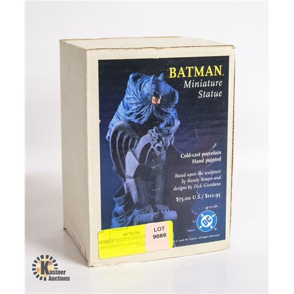 BATMAN HAND PAINTED COLD CAST STATUE LTD EDIT