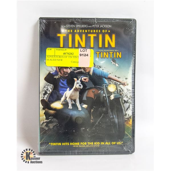 ADVENTURES OF TIN TIN DVD SEALED NEW