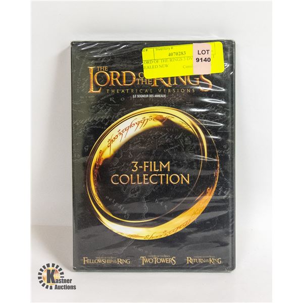 LORD OF THE RINGS 3 DVD BOX SET SEALED NEW