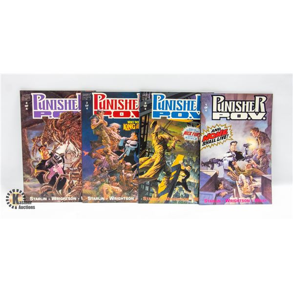 1991 PUNISHER POV GRAPHIC NOVEL SET BOOKS 1-4